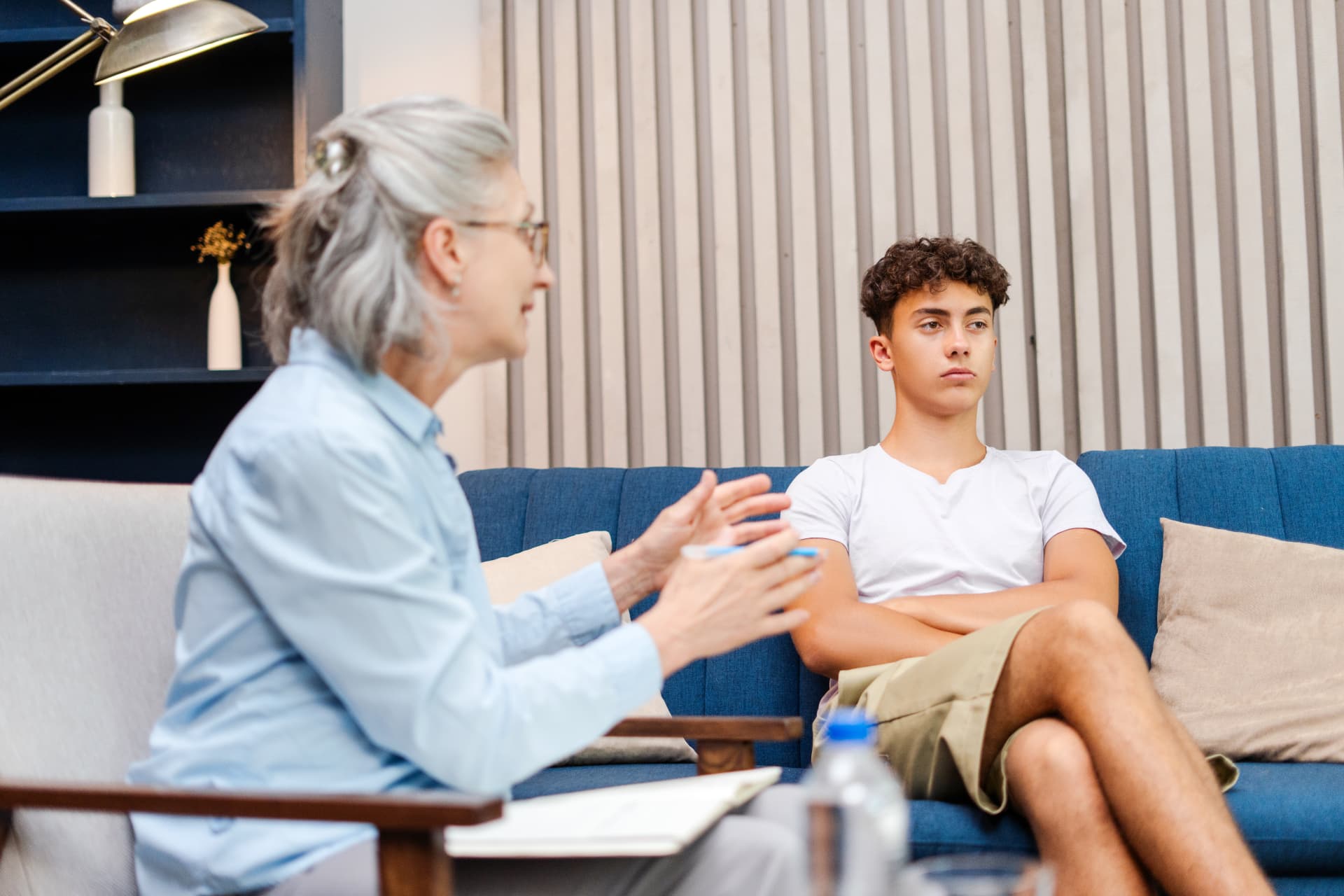 Échange avec un adolescent en séance